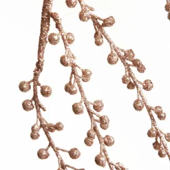 Rose Gold Glitter Weeping Spray Christmas Sprays|