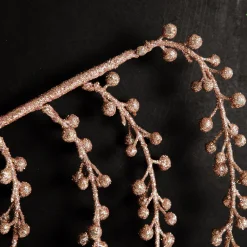 Rose Gold Glitter Weeping Spray Christmas Sprays|