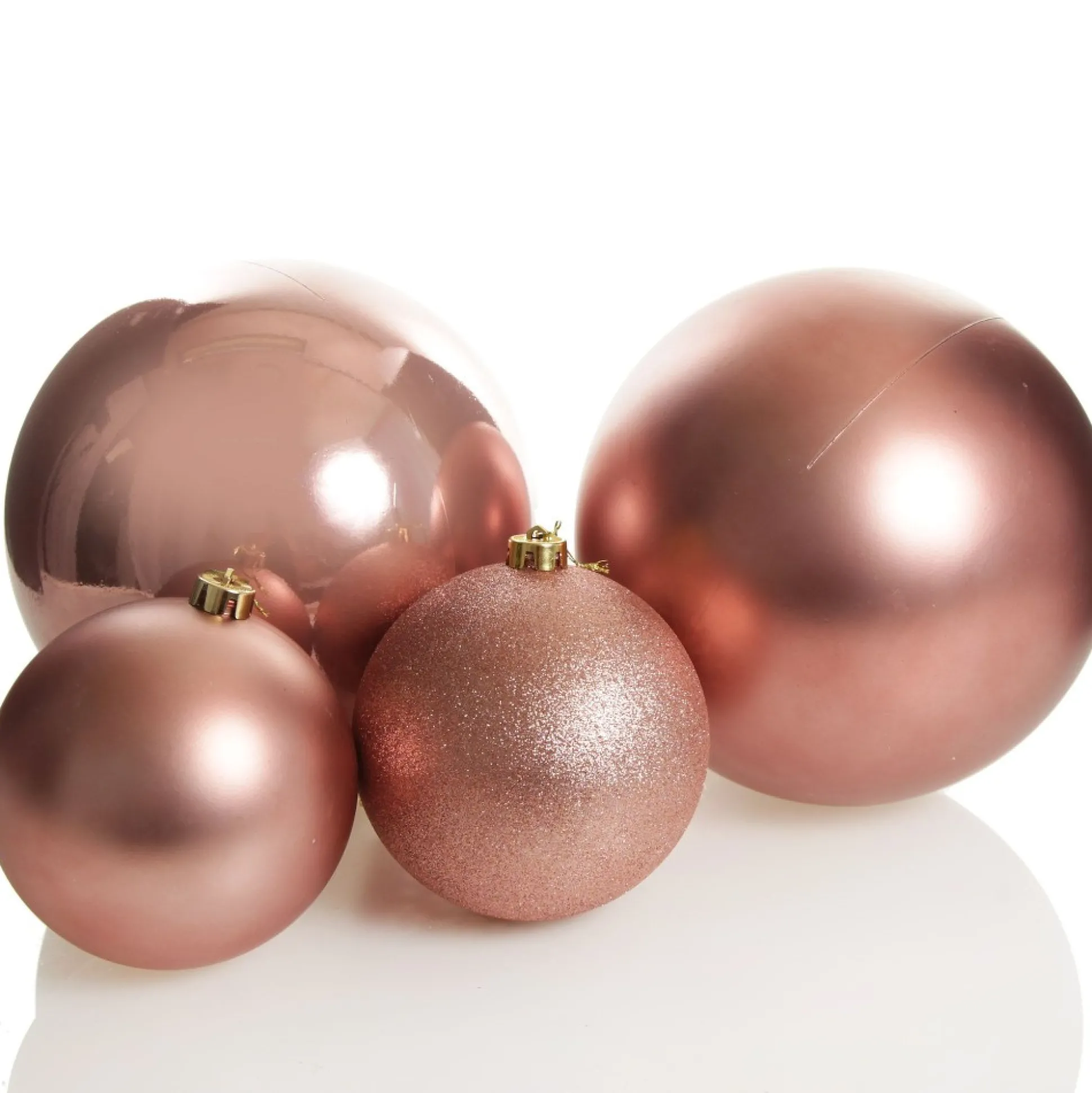 Rose Gold Jumbo Shatterproof Christmas Bauble Decoration Shatterproof Baubles|