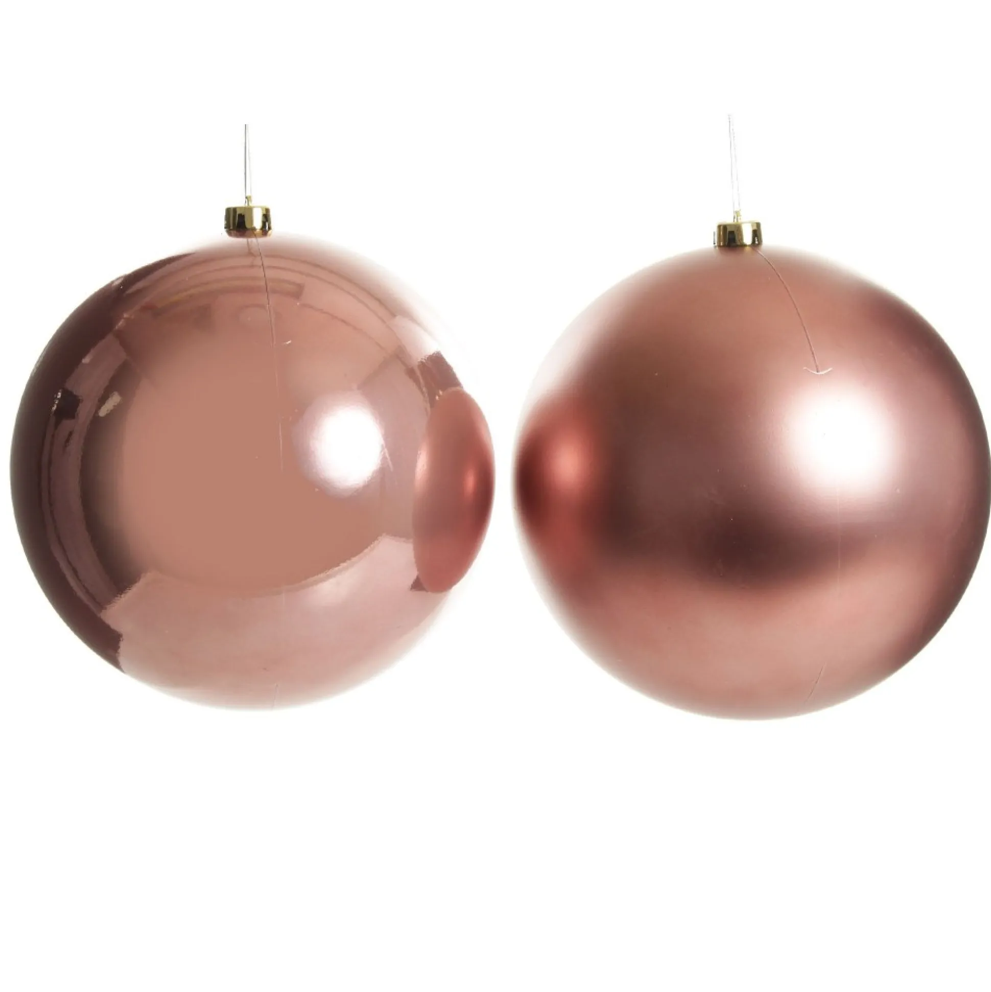 Rose Gold Jumbo Shatterproof Christmas Bauble Decoration Shatterproof Baubles|