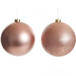 Rose Gold Jumbo Shatterproof Christmas Bauble Decoration Shatterproof Baubles|