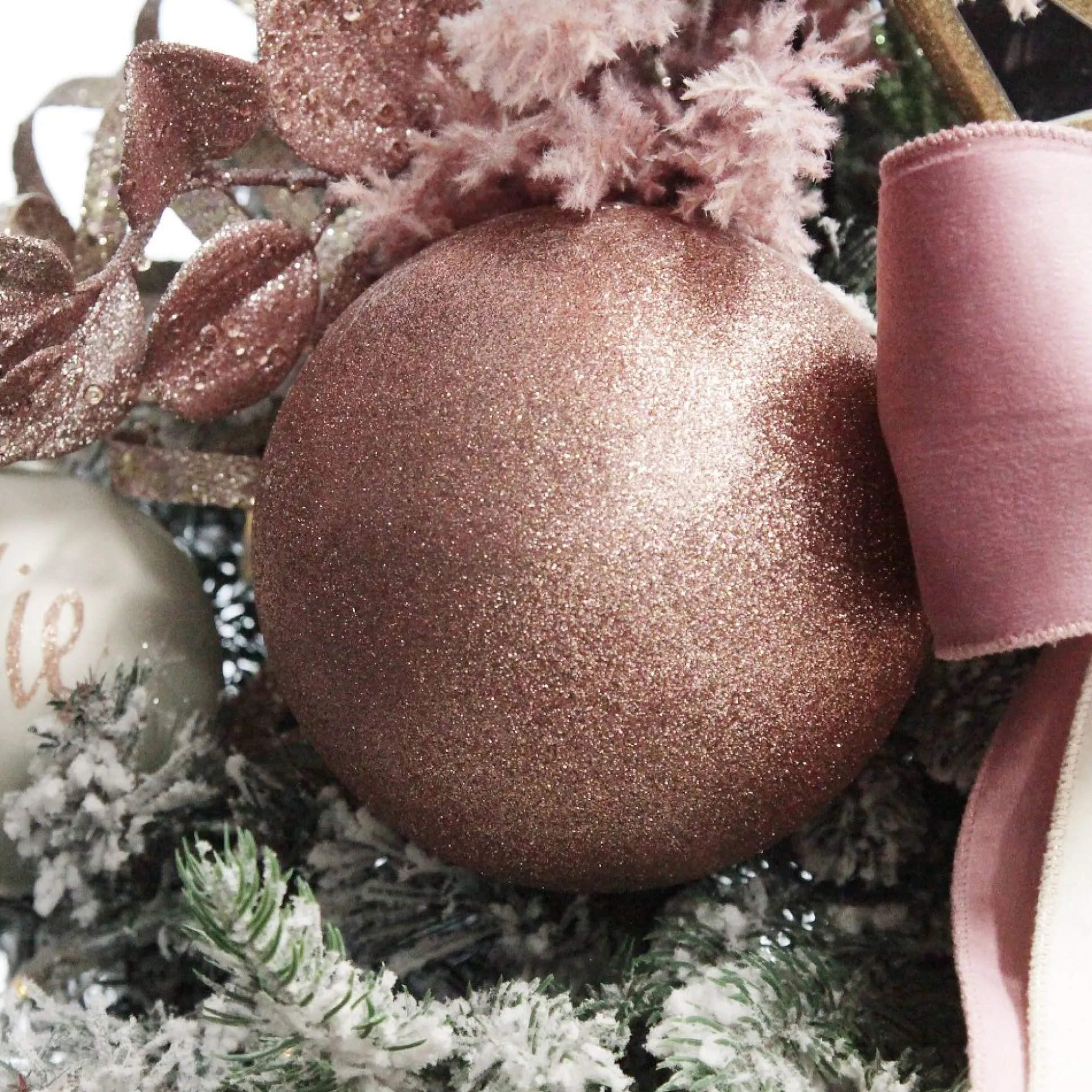 Rose Gold Jumbo Shatterproof Christmas Bauble Decoration Shatterproof Baubles|