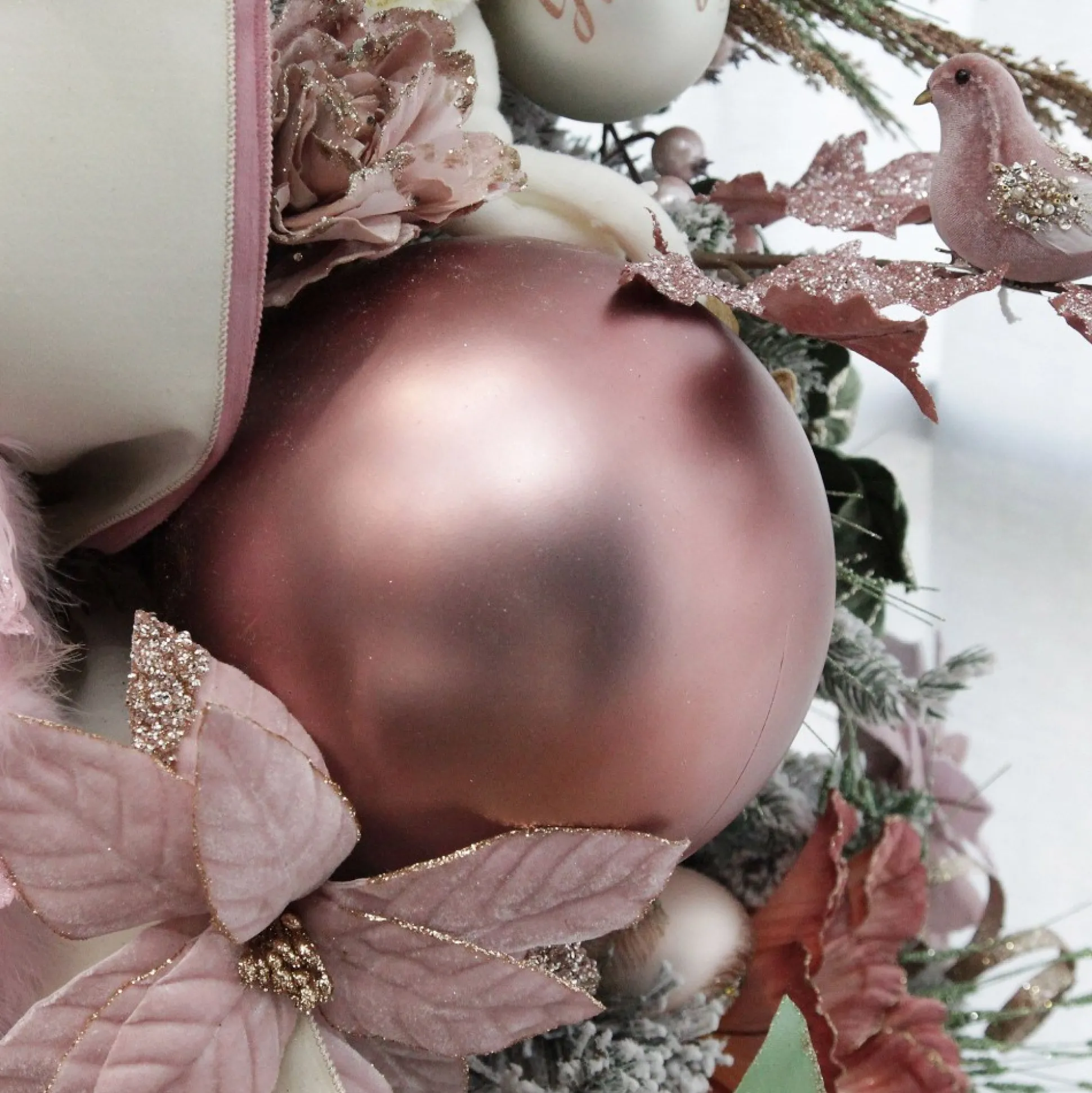Rose Gold Jumbo Shatterproof Christmas Bauble Decoration Shatterproof Baubles|