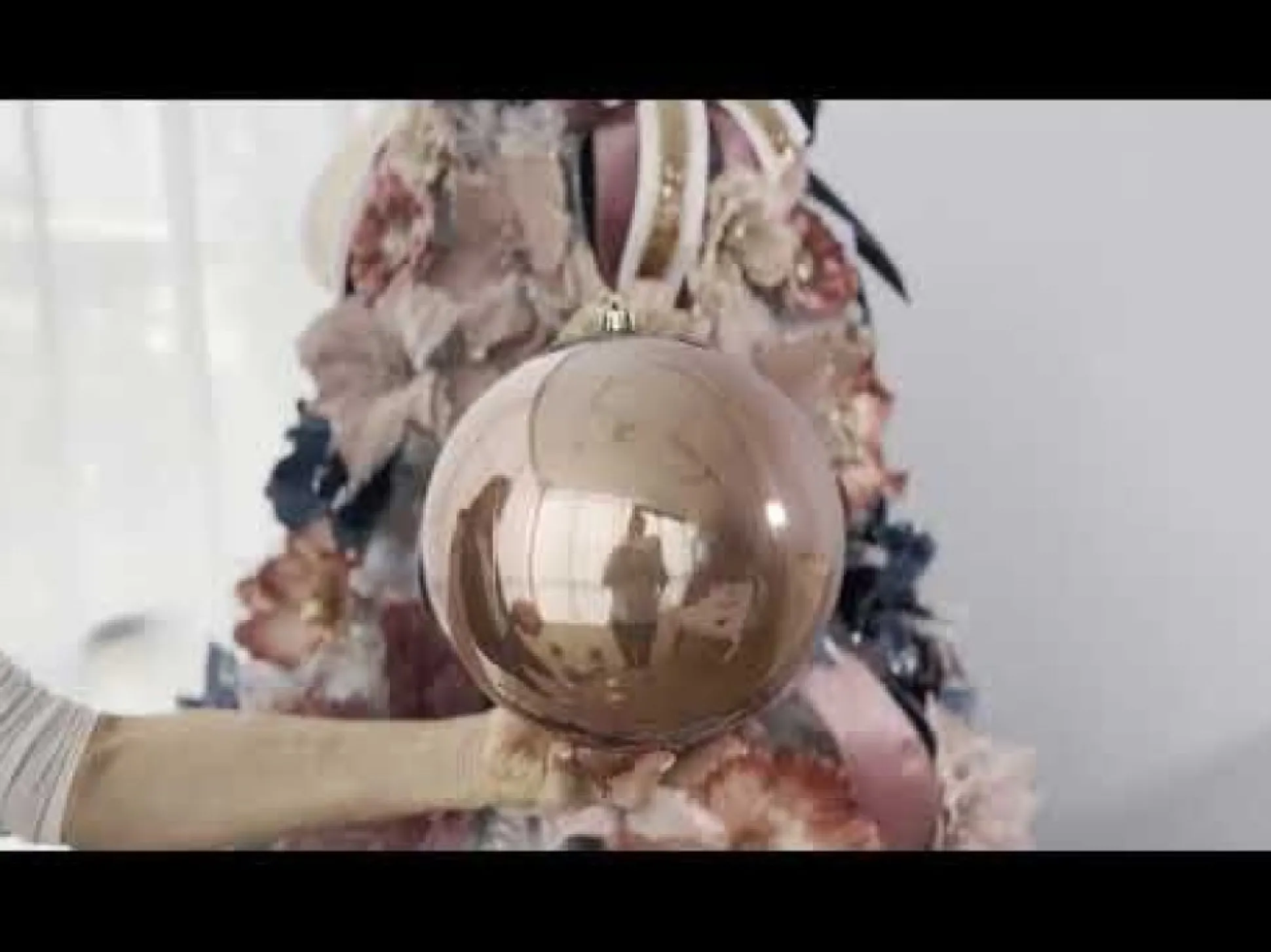 Rose Gold Jumbo Shatterproof Christmas Bauble Decoration Shatterproof Baubles|