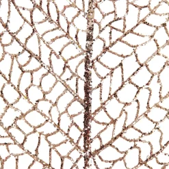 Rose Gold Mesh Palm Leaf Christmas Sprays|