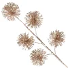 Rose Gold Sequin Puff Flower Spray Christmas Sprays|