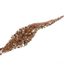 Rose Gold Sequin Spikey Leaf Spray Christmas Sprays|