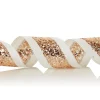Rose Gold Sequin Wired Christmas Ribbon Ribbons|