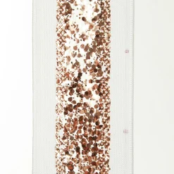 Rose Gold Sequin Wired Christmas Ribbon Ribbons|