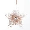 Rose Gold Starburst Tree Decoration Snowflakes And Stars|