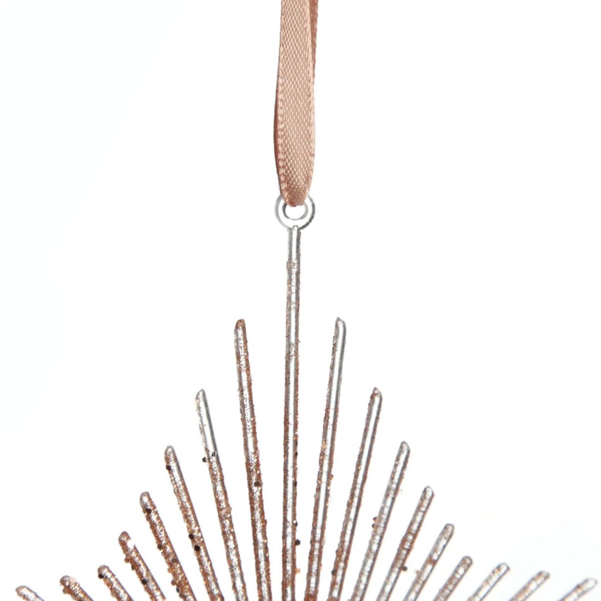 Rose Gold Starburst Tree Decoration Snowflakes And Stars|