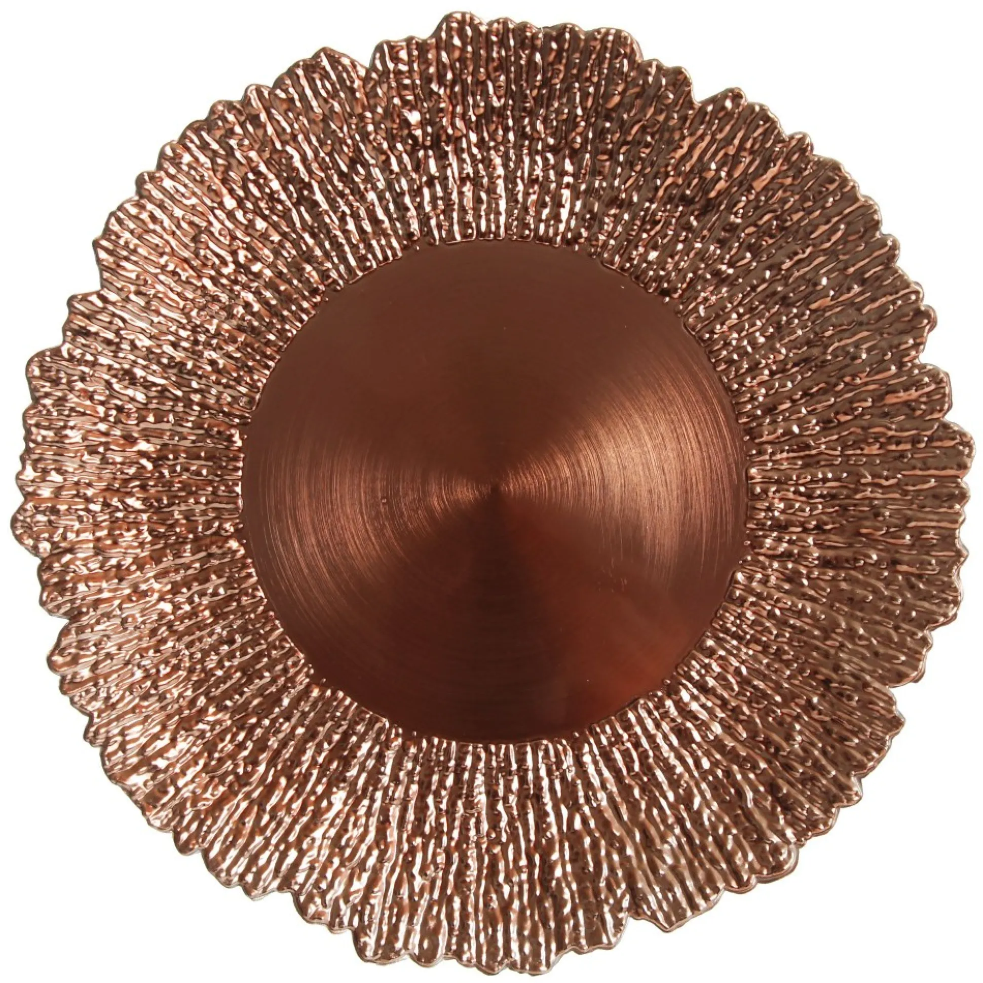 Rose Gold Sunburst Christmas Charger Plate Christmas Table Decor|