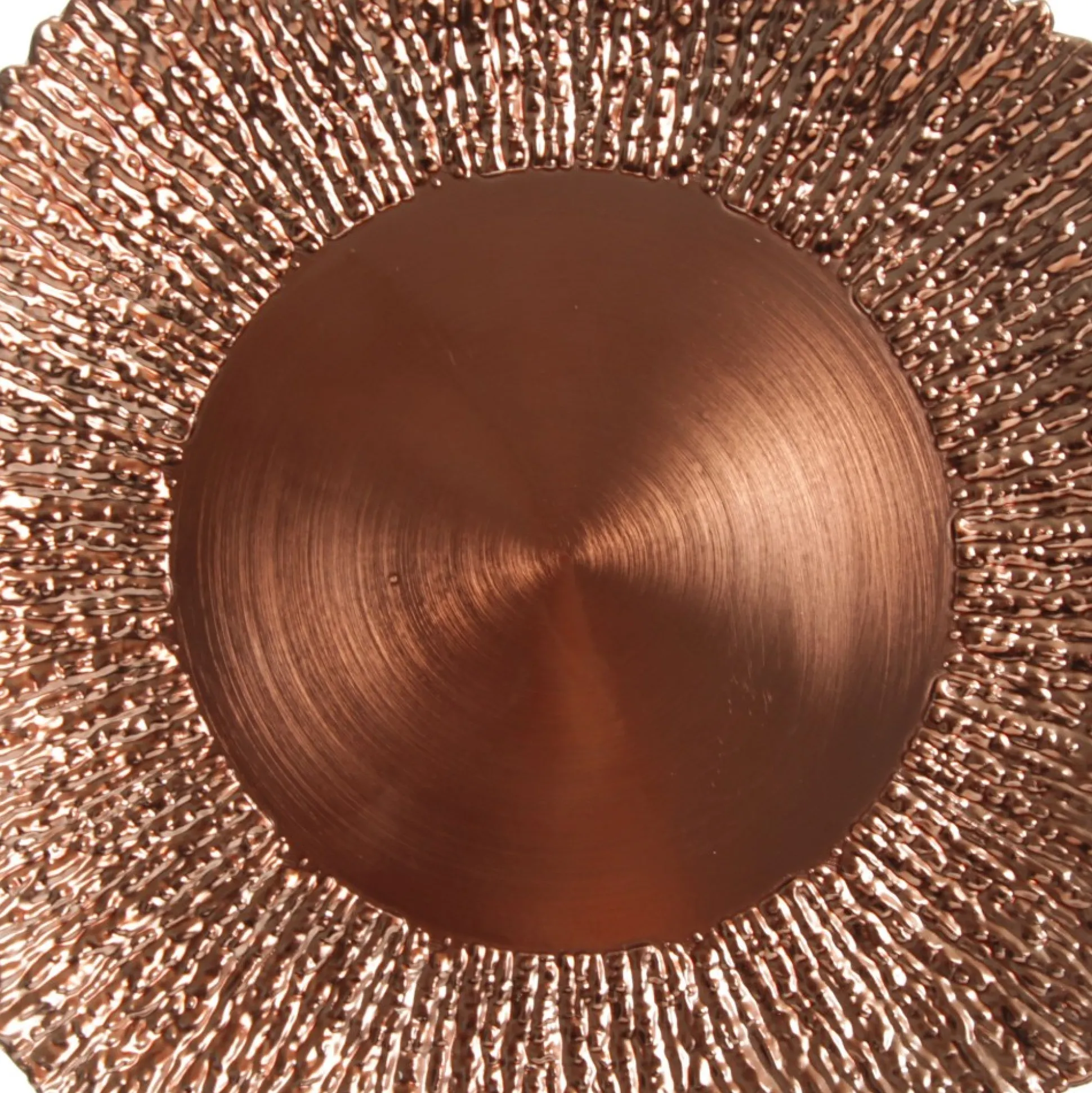 Rose Gold Sunburst Christmas Charger Plate Christmas Table Decor|
