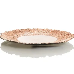 Rose Gold Sunburst Christmas Charger Plate Christmas Table Decor|