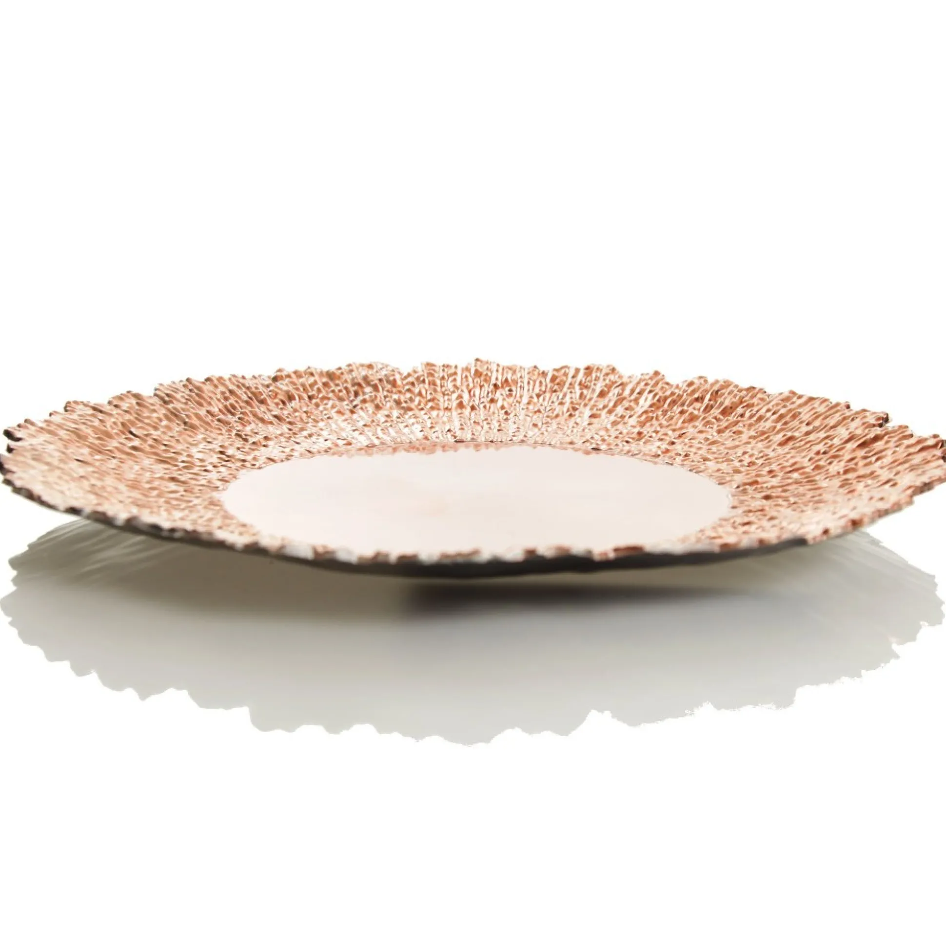 Rose Gold Sunburst Christmas Charger Plate Christmas Table Decor|