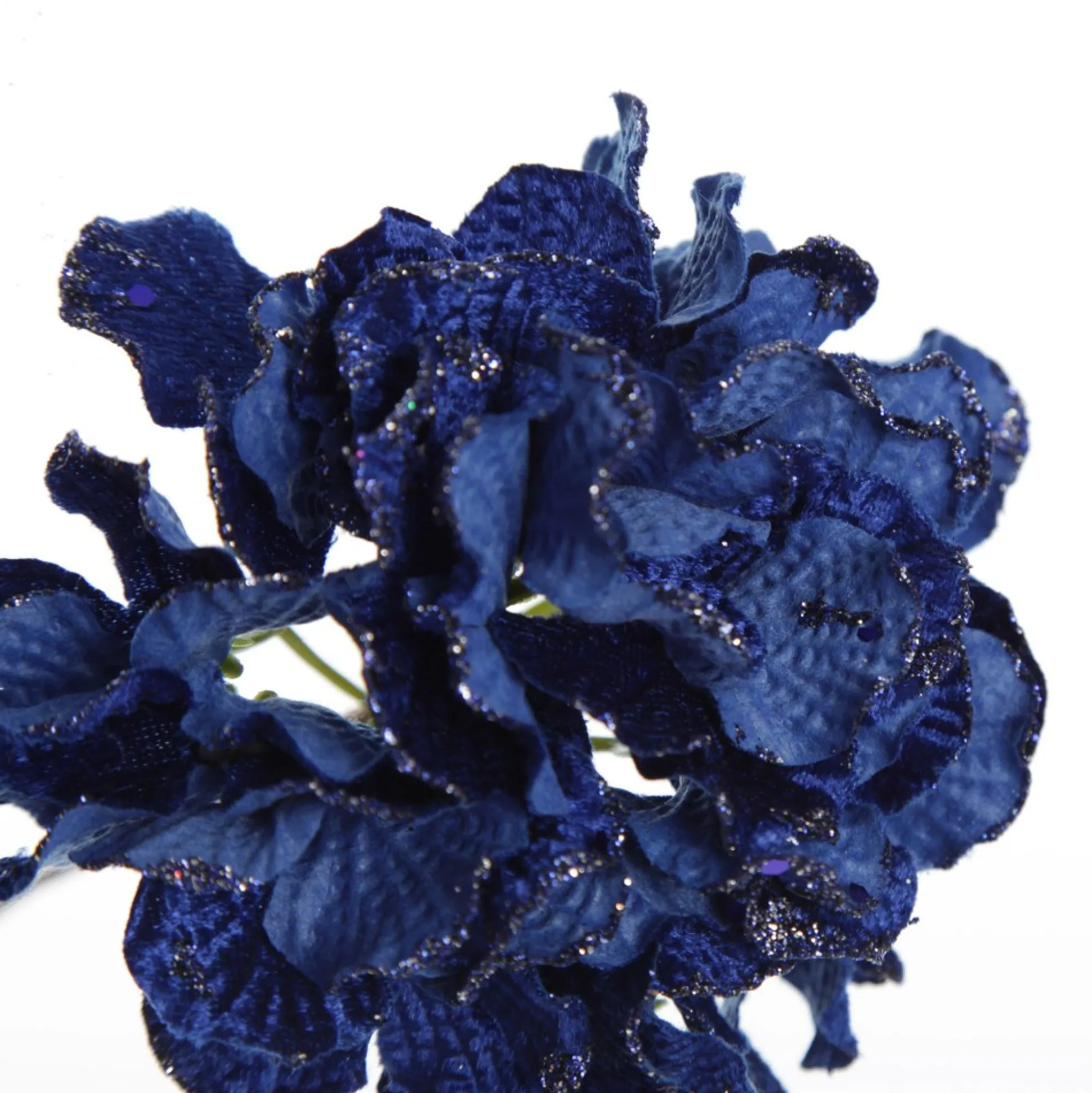Royal Blue Hydrangea Flower Stem Christmas Flowers|