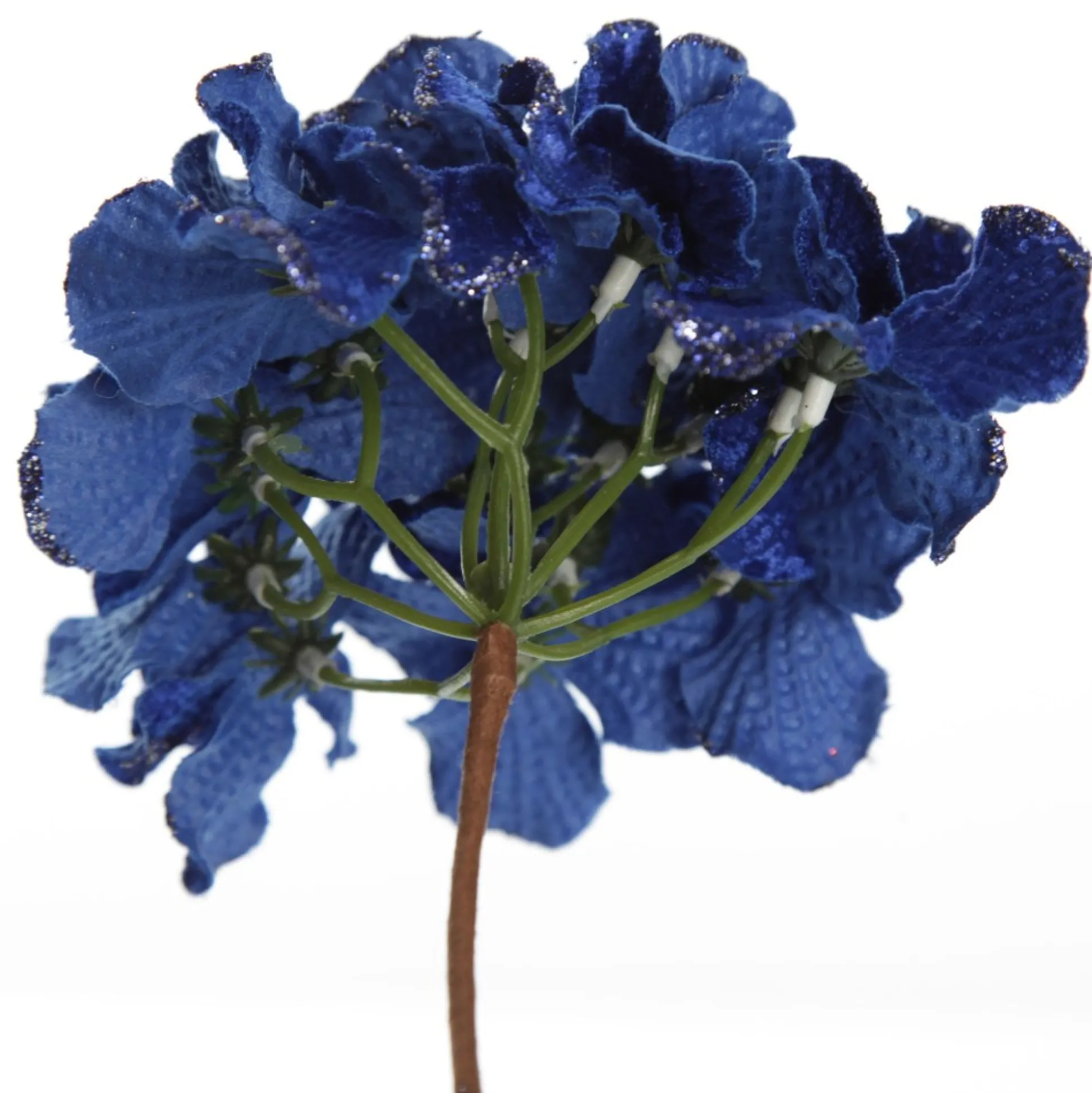 Royal Blue Hydrangea Flower Stem Christmas Flowers|