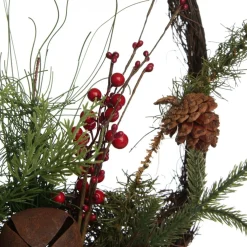 Rustic Pine and Cone Basket Christmas Wall Hanging Wall Hangings And Signs|