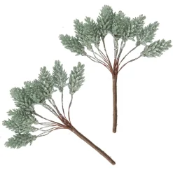 Sage Glitter Pinecone Clusters - Set of 2 Christmas Pick|