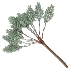 Sage Glitter Pinecone Clusters - Set of 2 Christmas Pick|