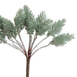 Sage Glitter Pinecone Clusters - Set of 2 Christmas Pick|