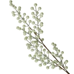 Sage Green Pearl Glitter Berry Spray Christmas Sprays|