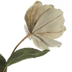 Sage Mixed Petal Magnolia Flower Stem with Beads Christmas Flowers|