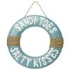 Sandy Toes Salty Kisses Life Buoy Beach Christmas Wreath Christmas Wreaths|