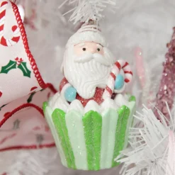Santa Cupcake Christmas Tree Decoration Christmas Tree Decorations|