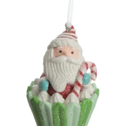 Santa Cupcake Christmas Tree Decoration Christmas Tree Decorations|