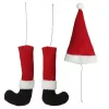 Santa Hat & Legs Pick Set Christmas Tree Picks|