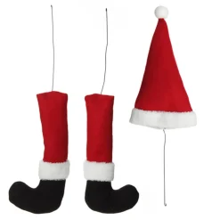 Santa Hat & Legs Pick Set Christmas Tree Picks|