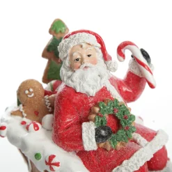 Santa in Gingerbread Sleigh Christmas Ornament Christmas Ornaments|