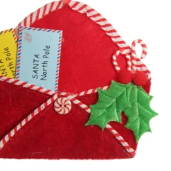 Santa Mail Hanging Decoration with Candy Cane Trim Christmas Tree Decorations|