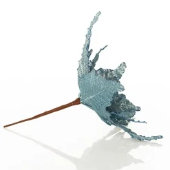 Seafoam Blue Burlap Flower Beach Decorations|