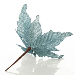 Seafoam Blue Burlap Flower Beach Decorations|