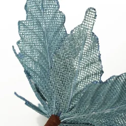 Seafoam Blue Burlap Flower Beach Decorations|