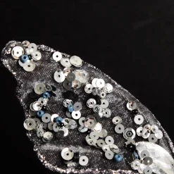 Shiny Blue Butterfly Clip with Sequin Embellishments Butterflies And Birds|