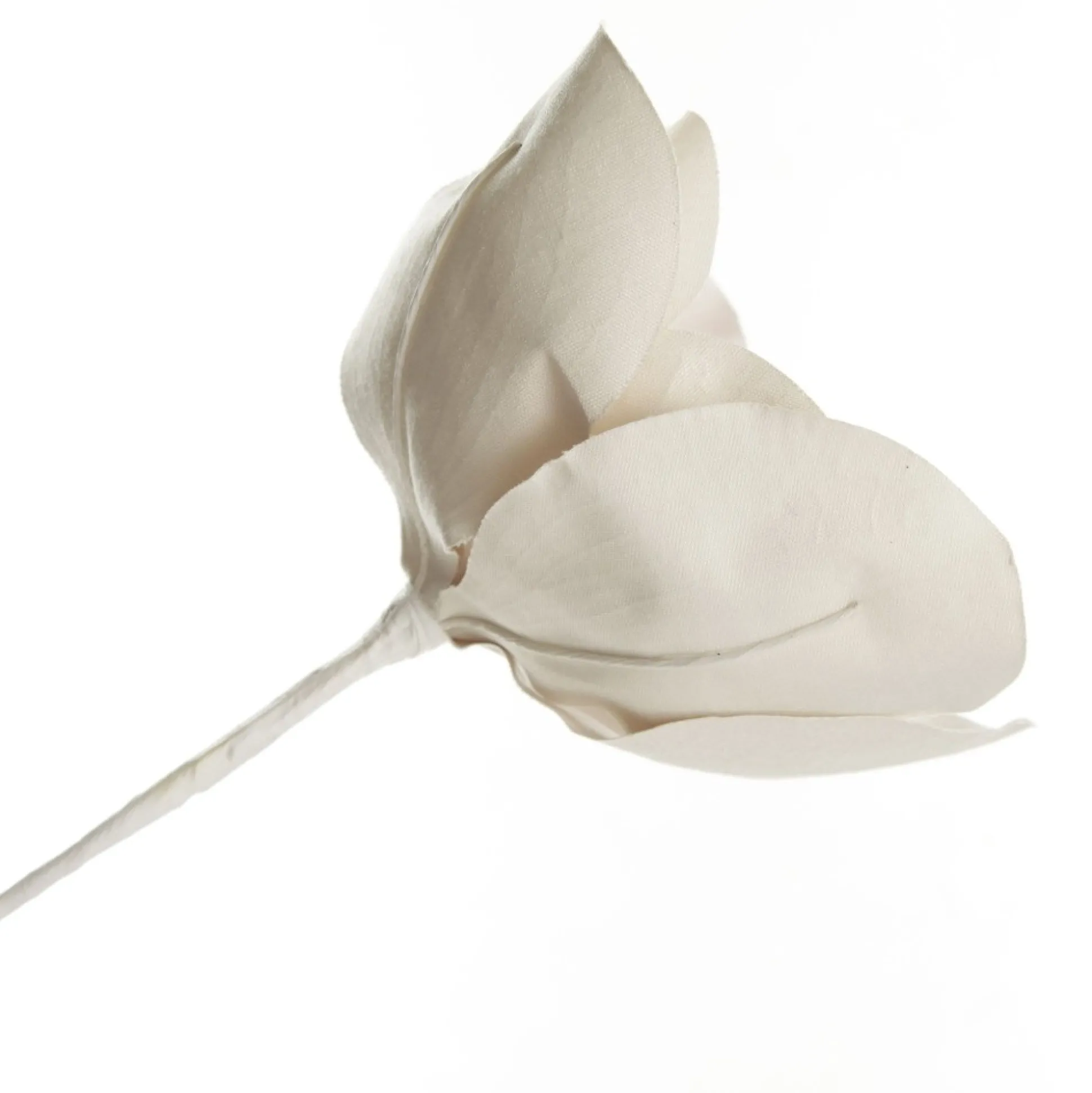 Shiny Ivory Magnolia Flower Stem Christmas Flowers|