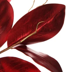 Shiny Red Magnolia Leaf Spray Christmas Sprays|