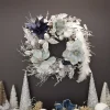Silver and White Frost Christmas Wreath Christmas Wreaths|