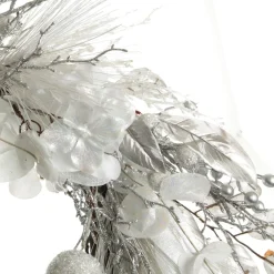 Silver and White Frost Christmas Wreath Christmas Wreaths|