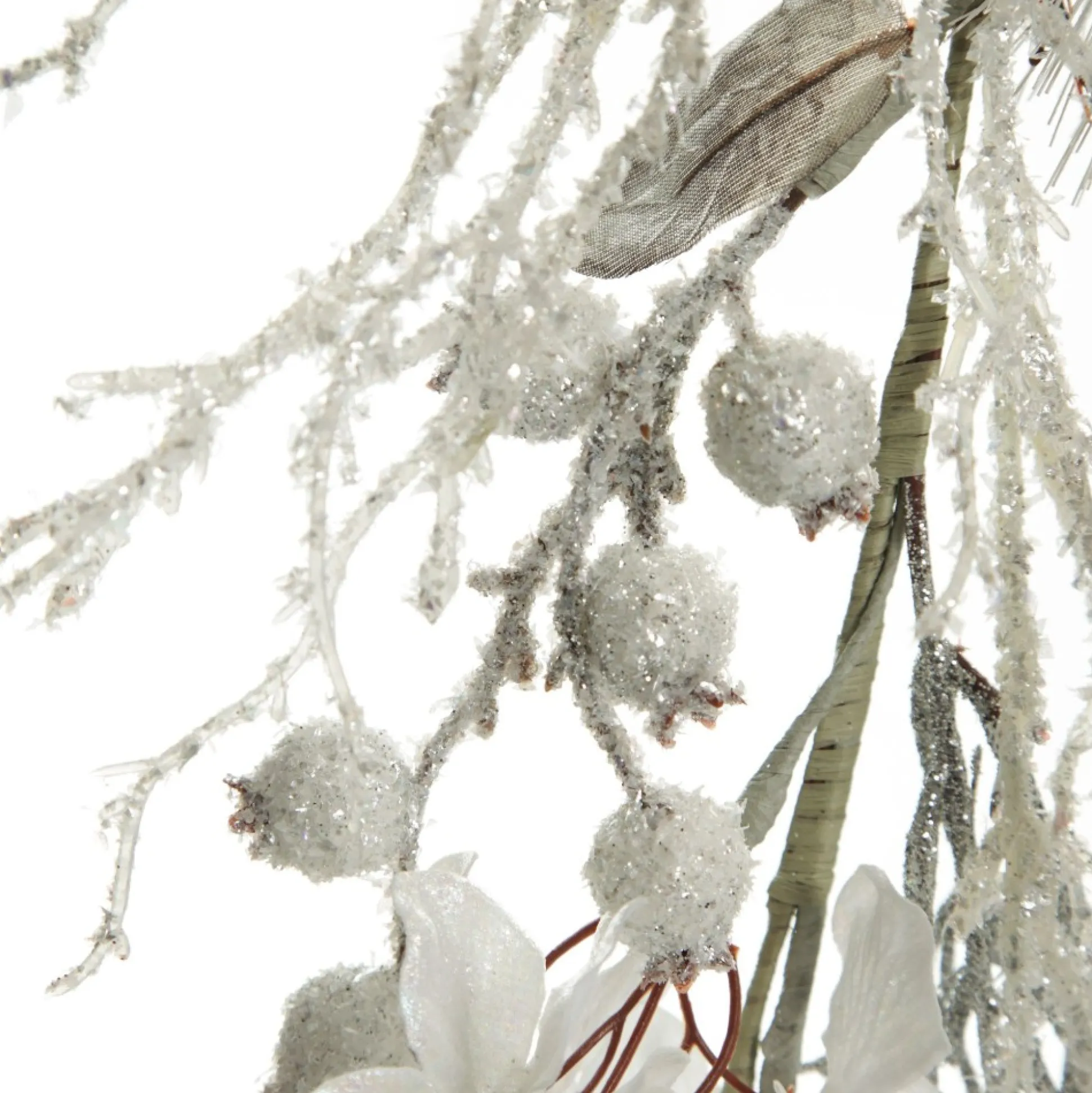 Silver and White Frost Christmas Garland Christmas Garlands|