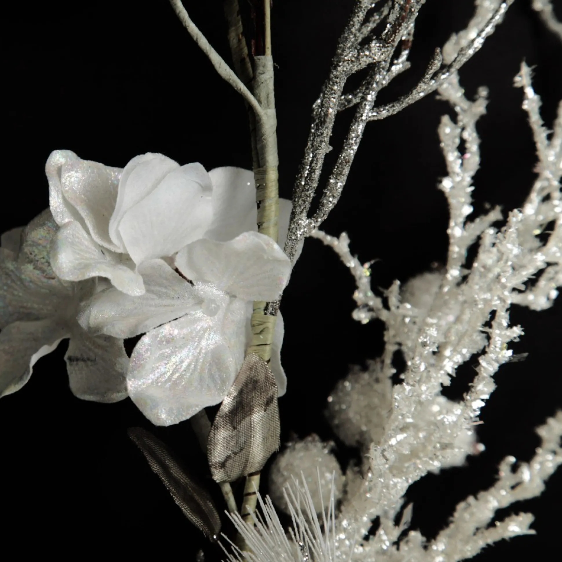 Silver and White Frost Christmas Garland Christmas Garlands|