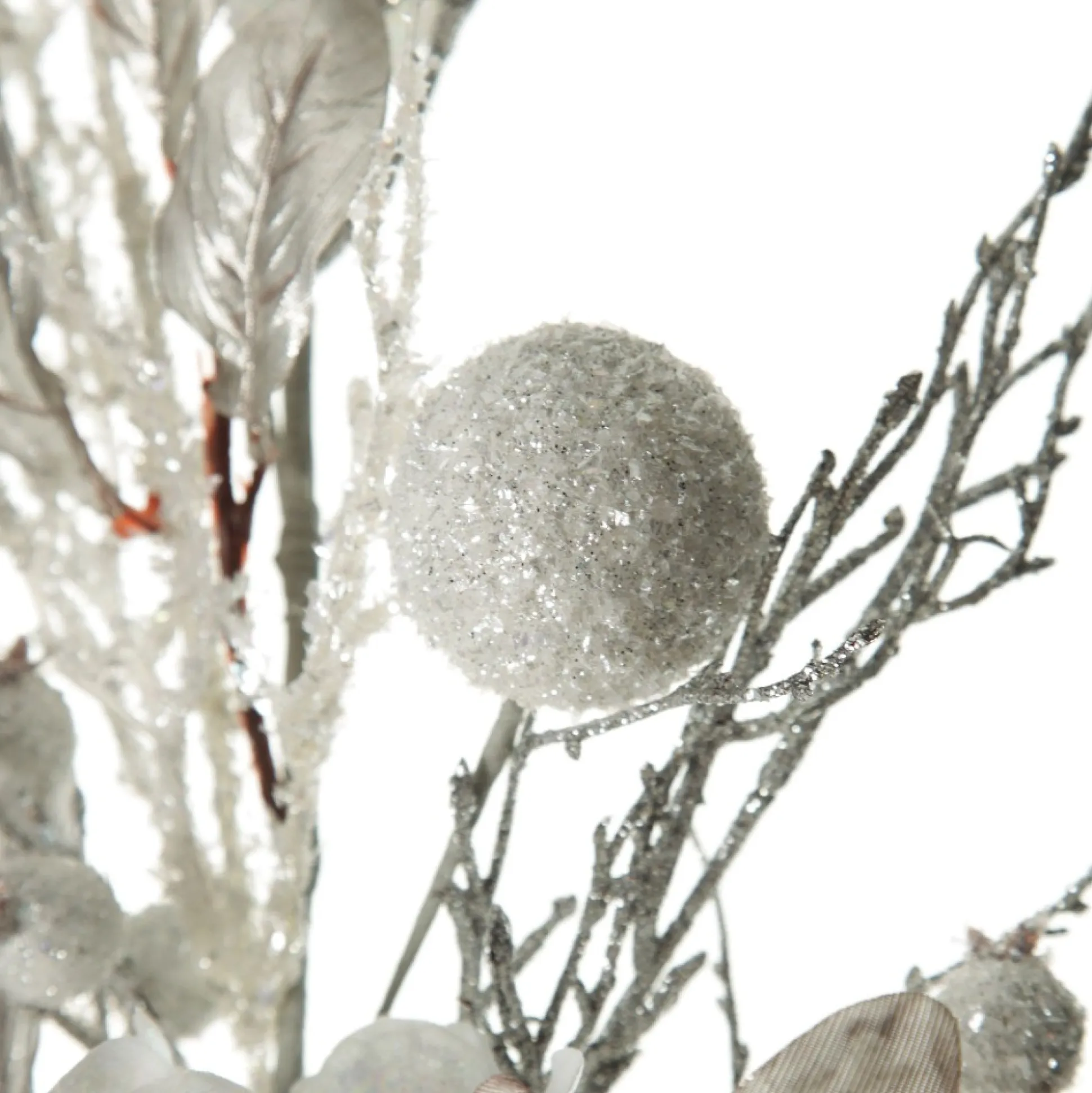 Silver and White Frost Christmas Spray Christmas Sprays|