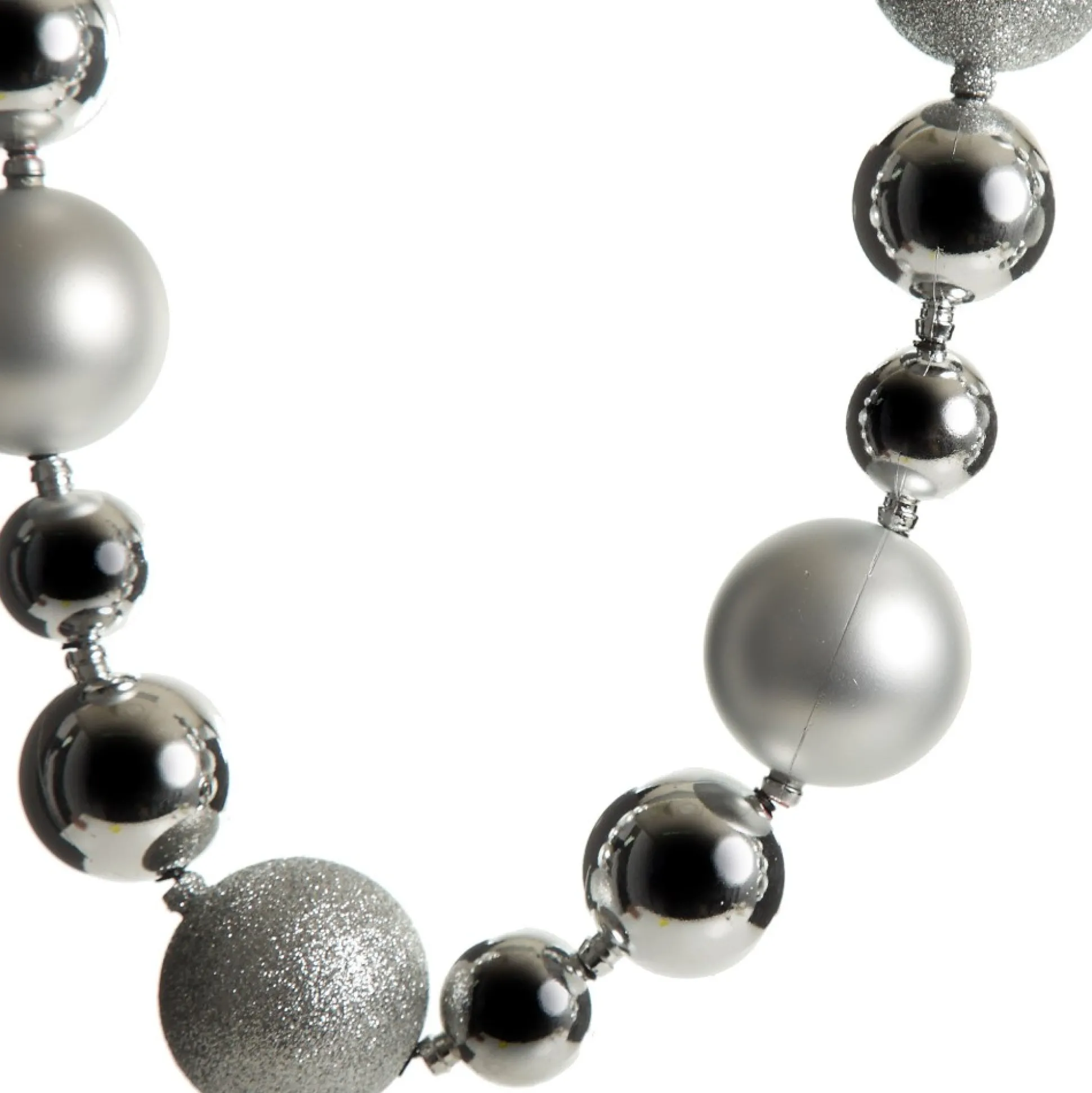 Silver Bauble Christmas Garland Tree Garlands|