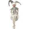 Silver Elf on Bauble Christmas Ornament Christmas Elves And Fairies|