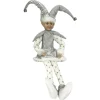 Silver Elf Sitting Christmas Ornament Christmas Elves And Fairies|
