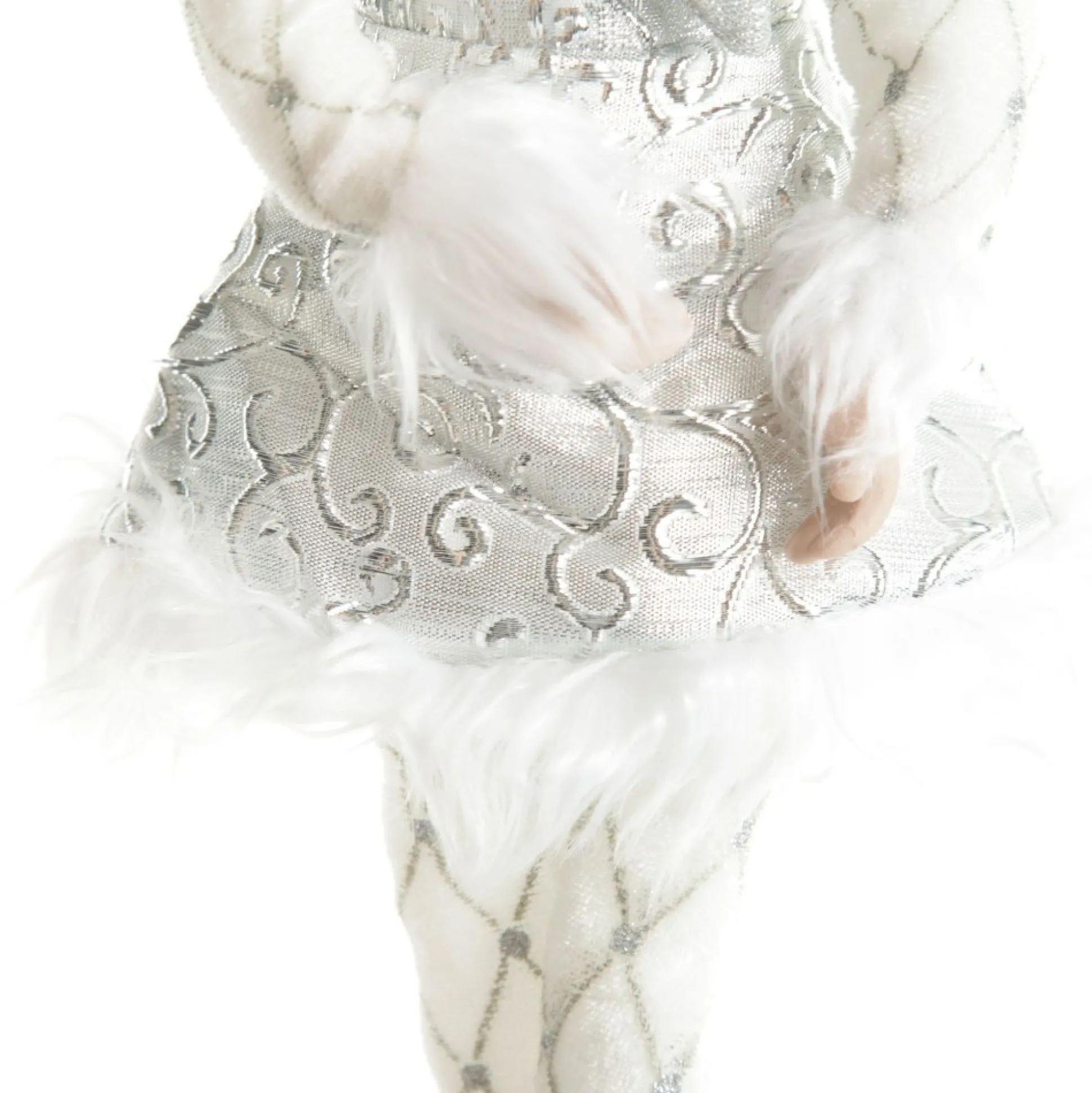 Silver Elf Sitting Christmas Ornament Christmas Elves And Fairies|