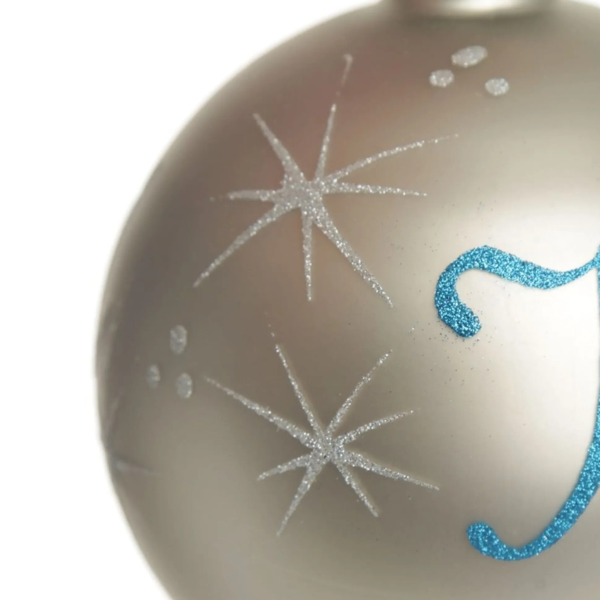 Silver Glass Personalised Christmas Bauble Personalised Baubles|
